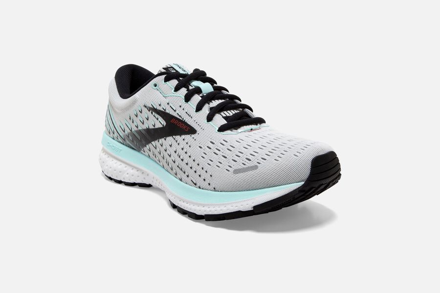 Brooks Running Shoes Womens White/Black - Ghost 13 Road - 5108-QIYSW